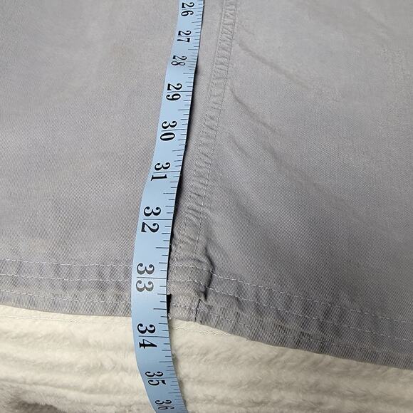 Talbots Lagenlook Modest Jumper Dress Gray M 100% Tencel Lyocell USA Pockets VTG - Picture 8 of 11